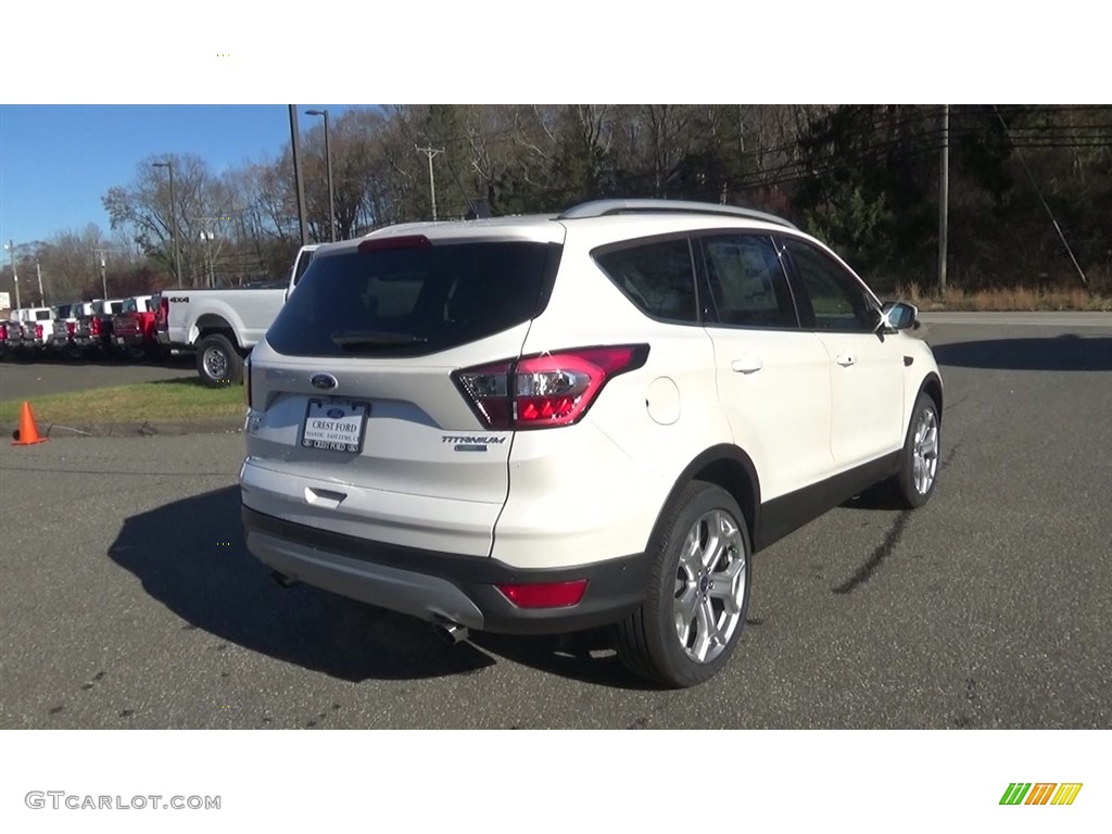 2018 Escape Titanium 4WD - White Platinum / Charcoal Black photo #7