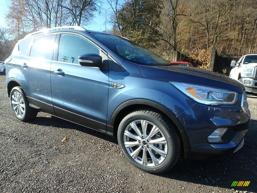 2018 Escape Titanium 4WD - Blue Metallic / Charcoal Black photo #8