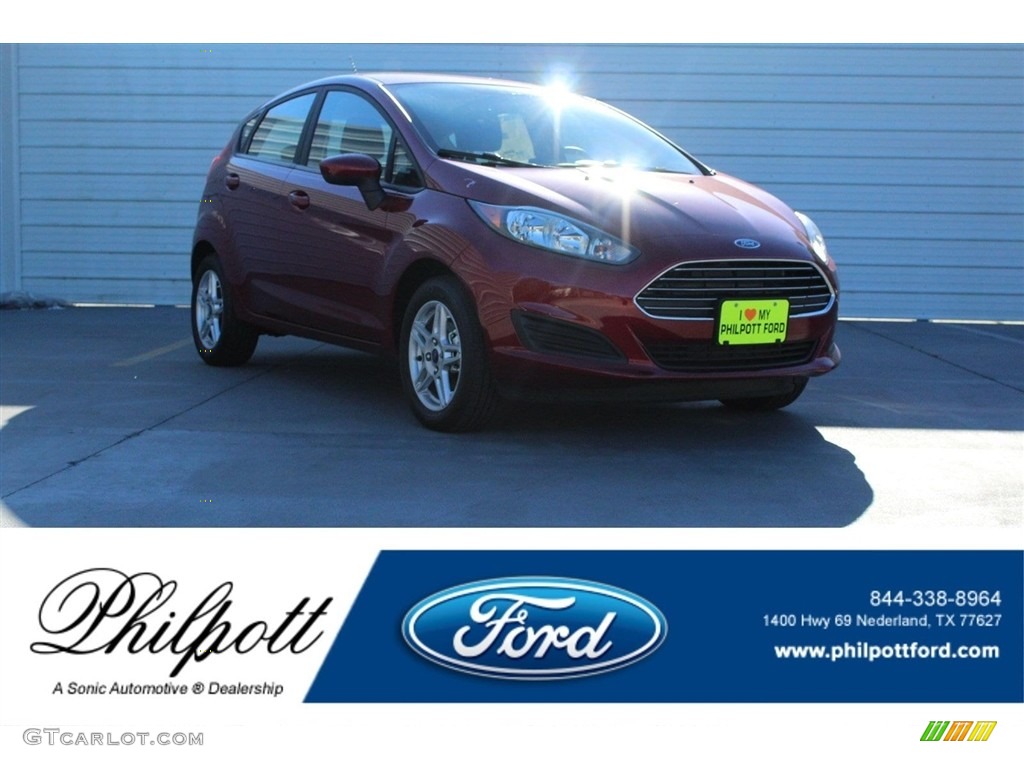 2017 Fiesta SE Hatchback - Ruby Red / Charcoal Black photo #1