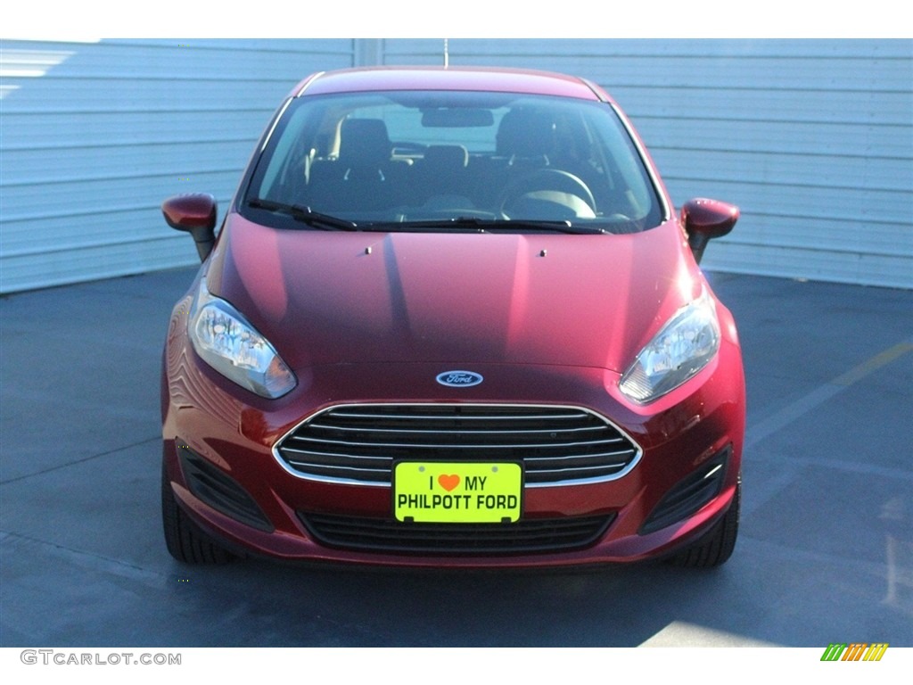 2017 Fiesta SE Hatchback - Ruby Red / Charcoal Black photo #2