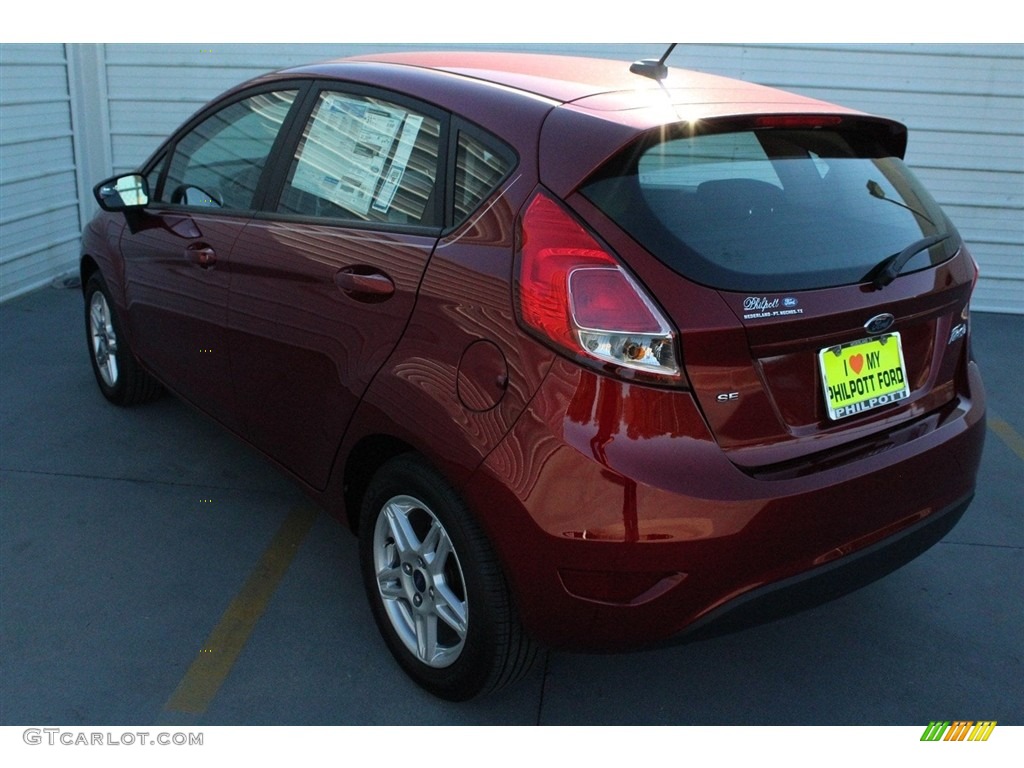 2017 Fiesta SE Hatchback - Ruby Red / Charcoal Black photo #6