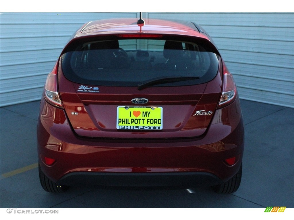 2017 Fiesta SE Hatchback - Ruby Red / Charcoal Black photo #7