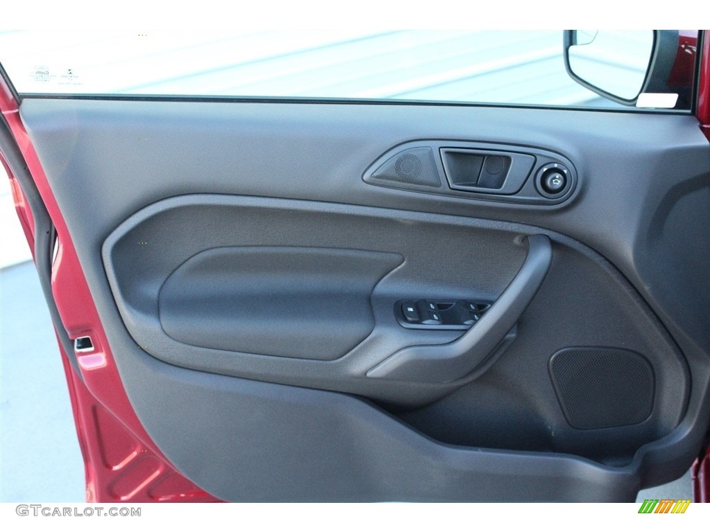 2017 Fiesta SE Hatchback - Ruby Red / Charcoal Black photo #9