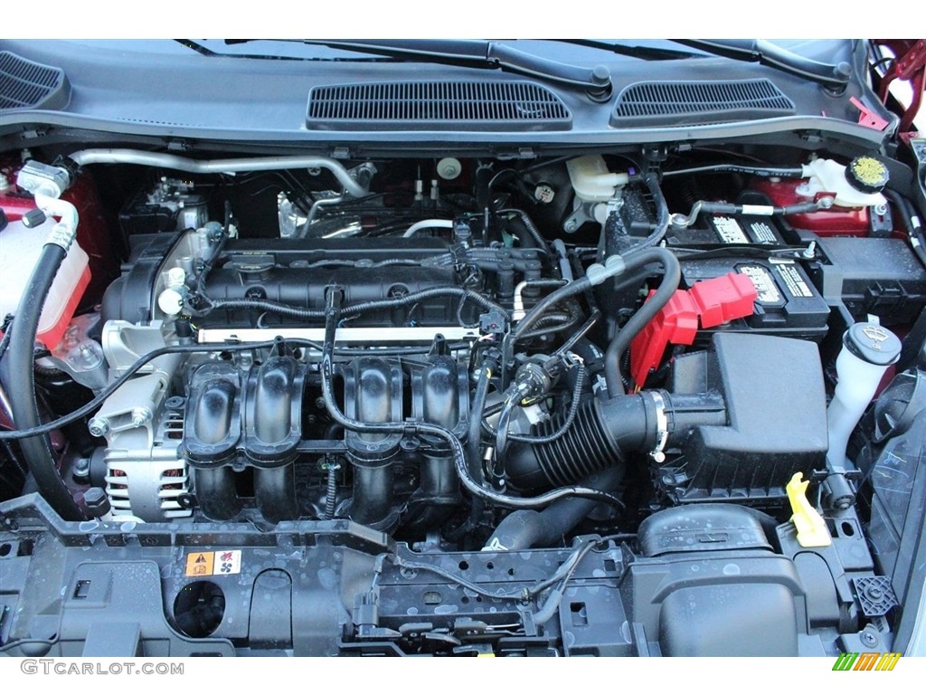 2017 Fiesta SE Hatchback - Ruby Red / Charcoal Black photo #24