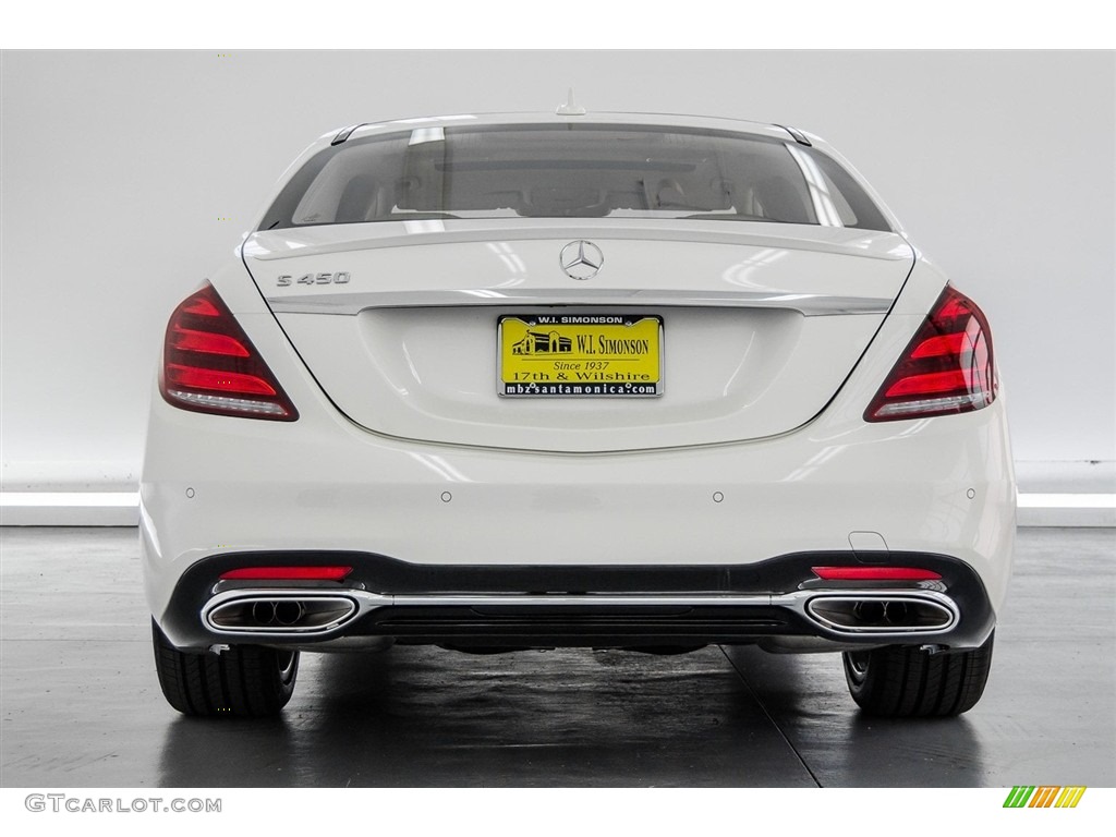 2018 S 450 4Matic Sedan - designo Diamond White Metallic / Silk Beige/Espresso Brown photo #4