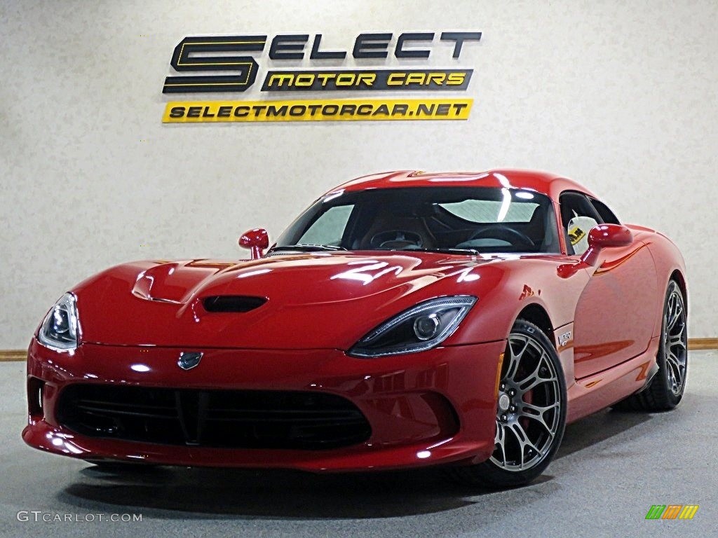 2015 SRT Viper Coupe - Adrenaline Red / Black/Sepia photo #1