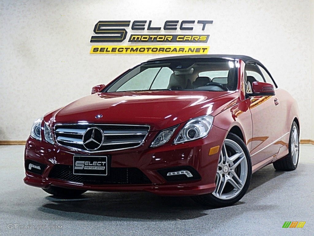 2011 E 550 Cabriolet - Mars Red / Almond/Mocha photo #1
