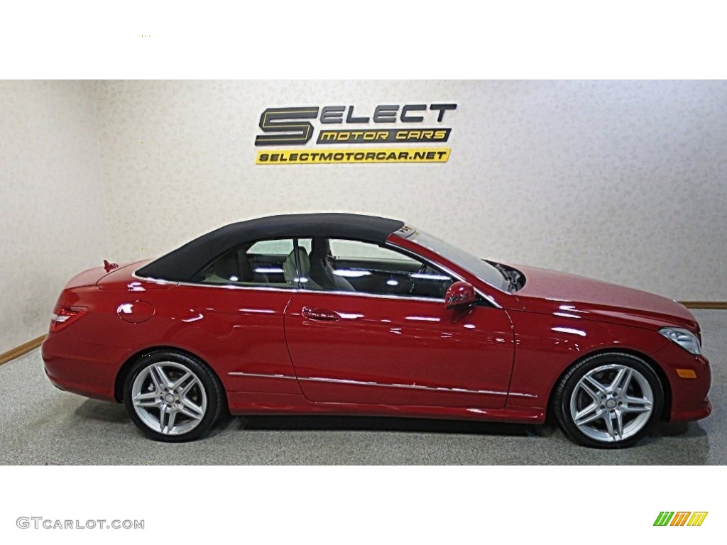 2011 E 550 Cabriolet - Mars Red / Almond/Mocha photo #4