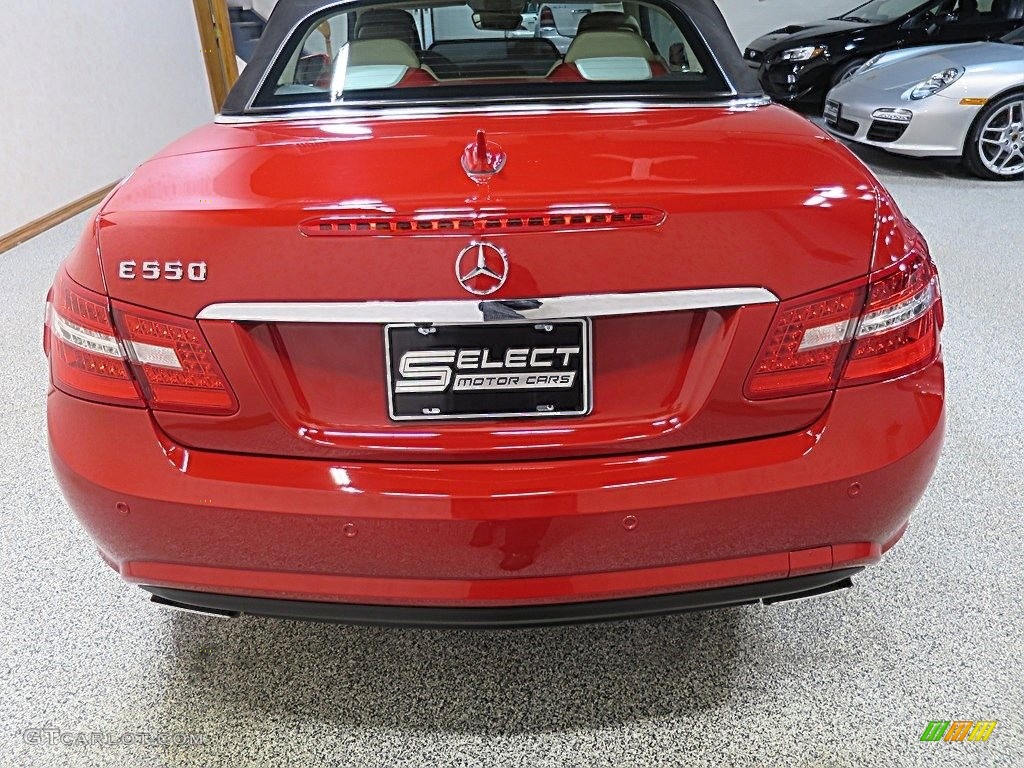 2011 E 550 Cabriolet - Mars Red / Almond/Mocha photo #5