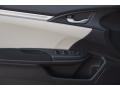 Black/Ivory 2018 Honda Civic LX Sedan Door Panel