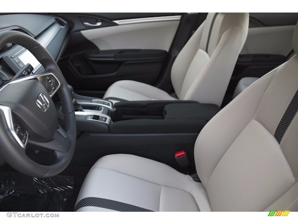Black/Ivory Interior 2018 Honda Civic LX Sedan Photo #124071801