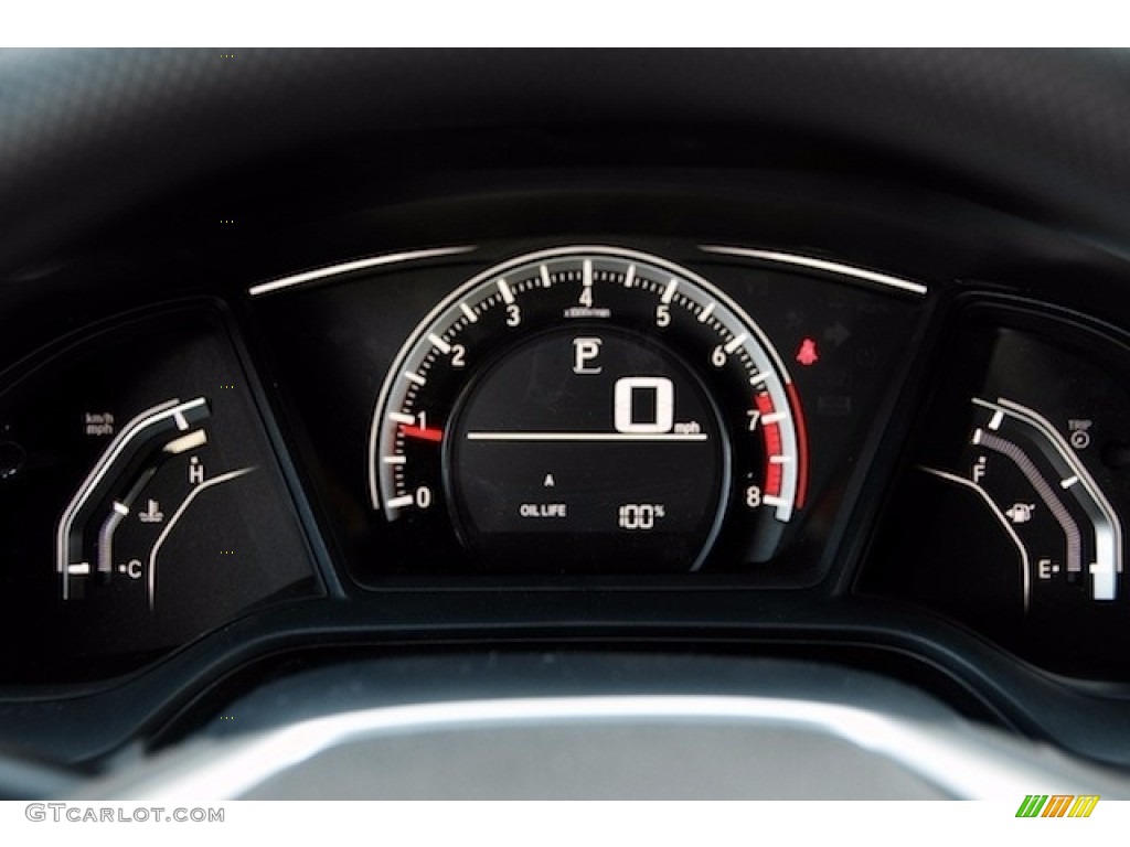 2018 Honda Civic LX Sedan Gauges Photo #124071893