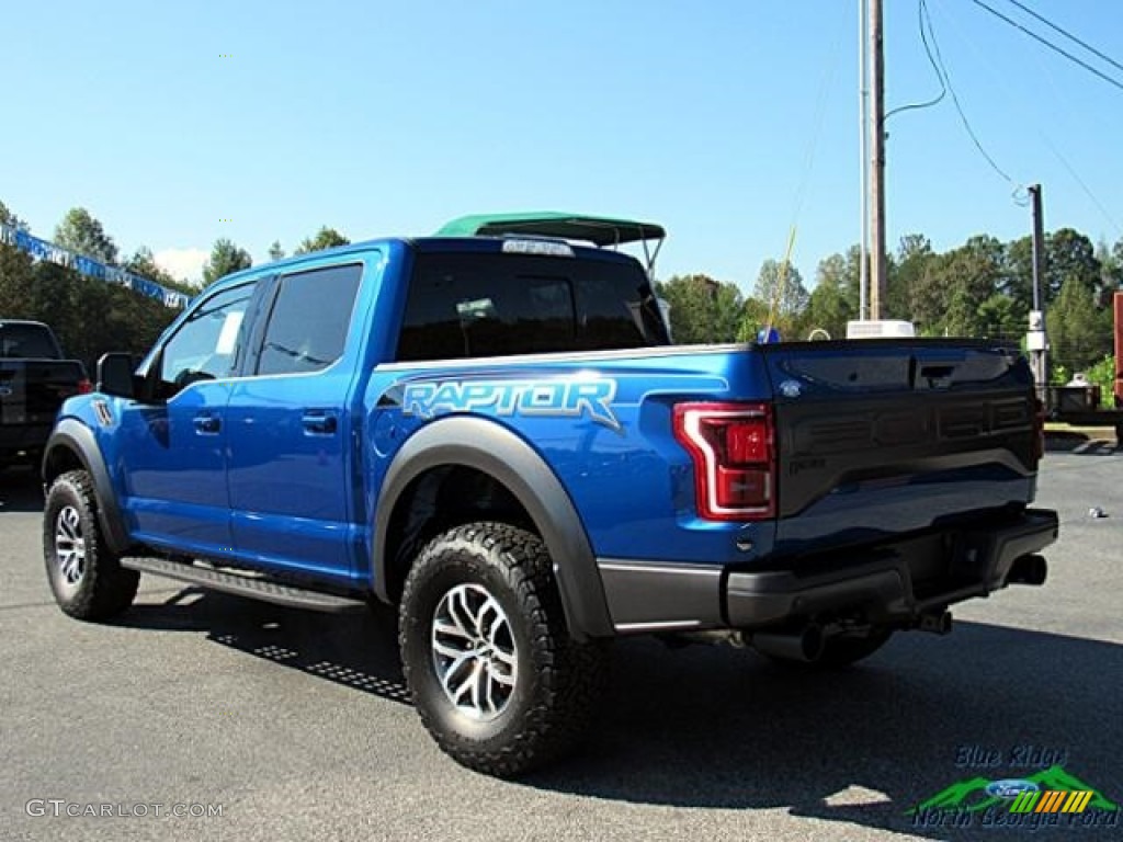 2018 F150 SVT Raptor SuperCrew 4x4 - Lightning Blue / Black photo #3