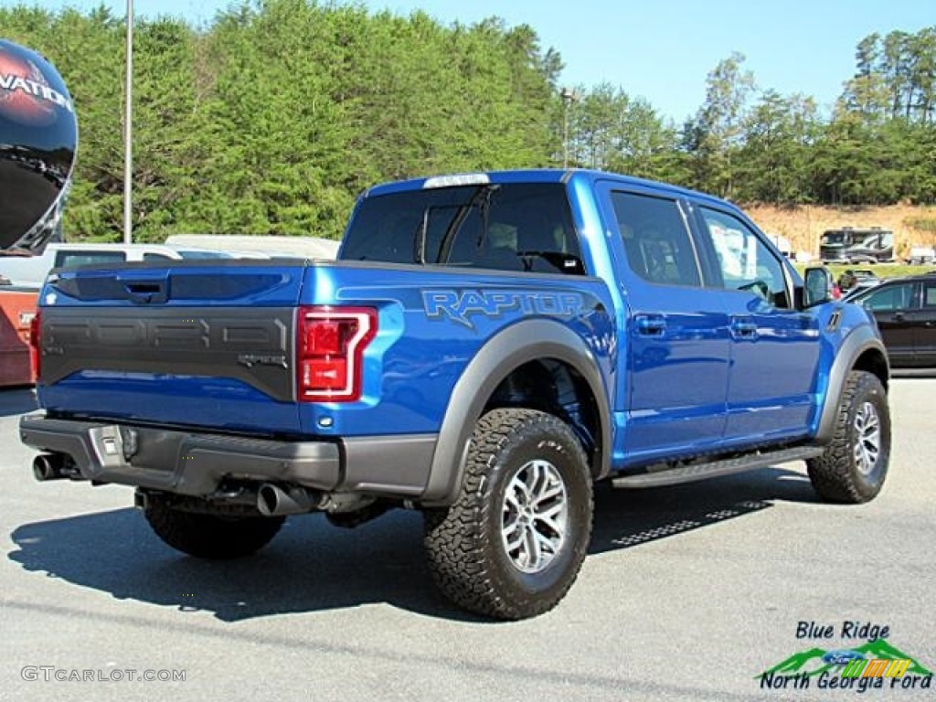 2018 F150 SVT Raptor SuperCrew 4x4 - Lightning Blue / Black photo #5