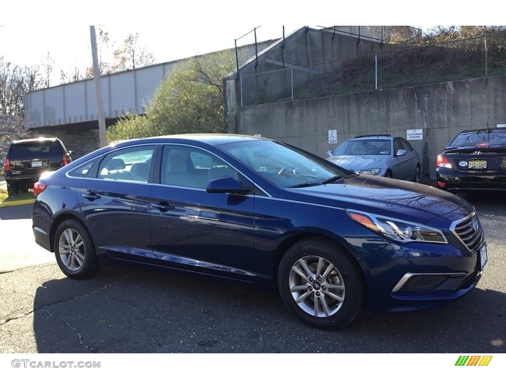 2016 Sonata SE - Lakeside Blue / Gray photo #3