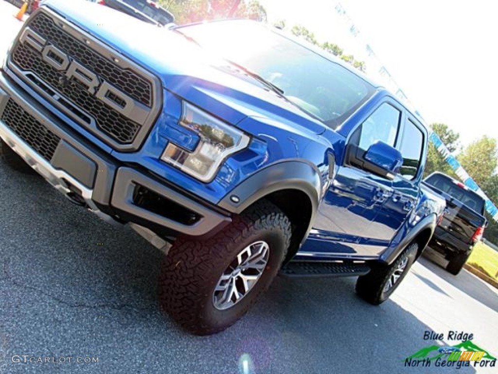 2018 F150 SVT Raptor SuperCrew 4x4 - Lightning Blue / Black photo #35