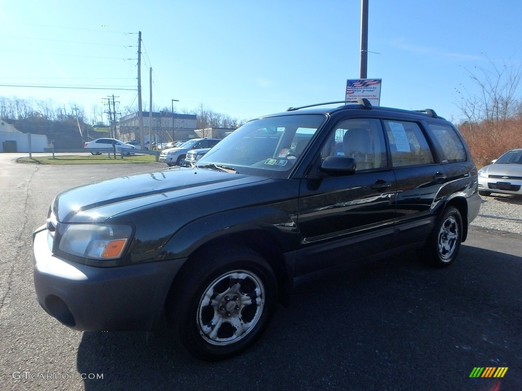 2003 Forester 2.5 X - Woodland Green Pearl / Beige photo #1