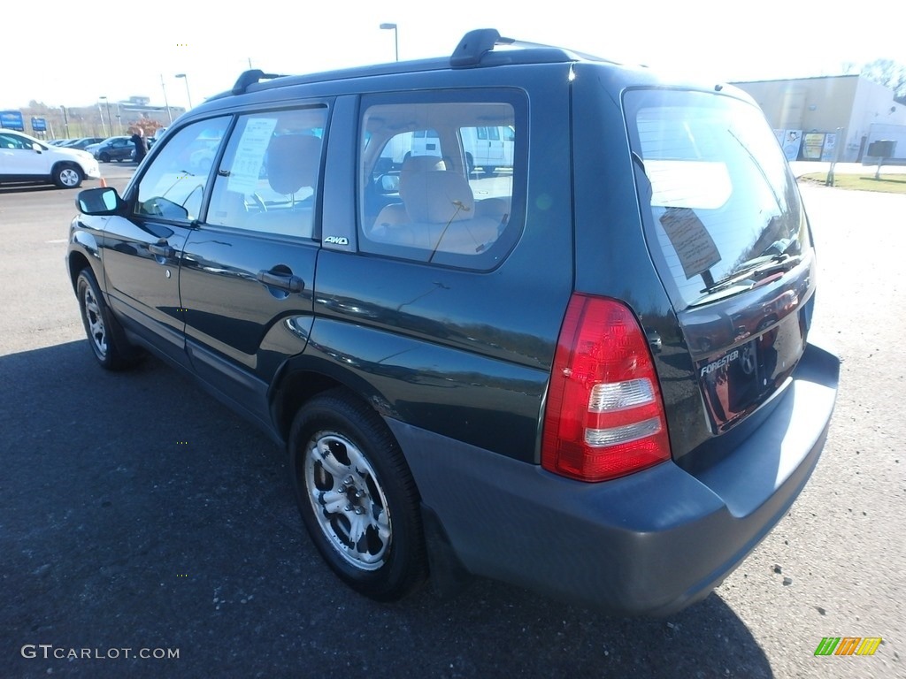2003 Forester 2.5 X - Woodland Green Pearl / Beige photo #2