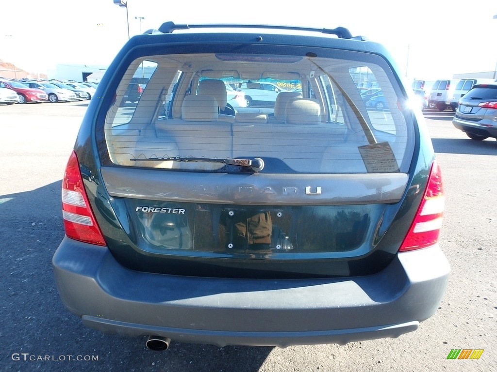 2003 Forester 2.5 X - Woodland Green Pearl / Beige photo #3