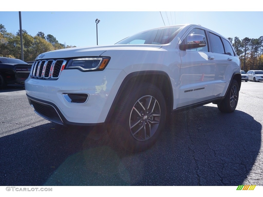 2017 Grand Cherokee Limited - Bright White / Black/Light Frost Beige photo #3