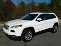 2018 Bright White Jeep Cherokee Limited  photo #2