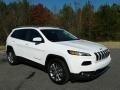 2018 Bright White Jeep Cherokee Limited  photo #4