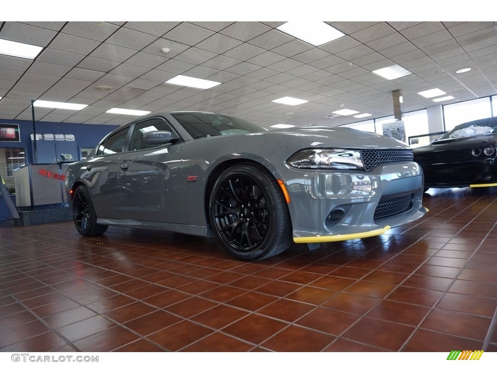 2018 Charger R/T Scat Pack - Destroyer Gray / Black photo #1