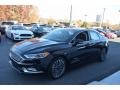 2017 Shadow Black Ford Fusion Hybrid Titanium  photo #7