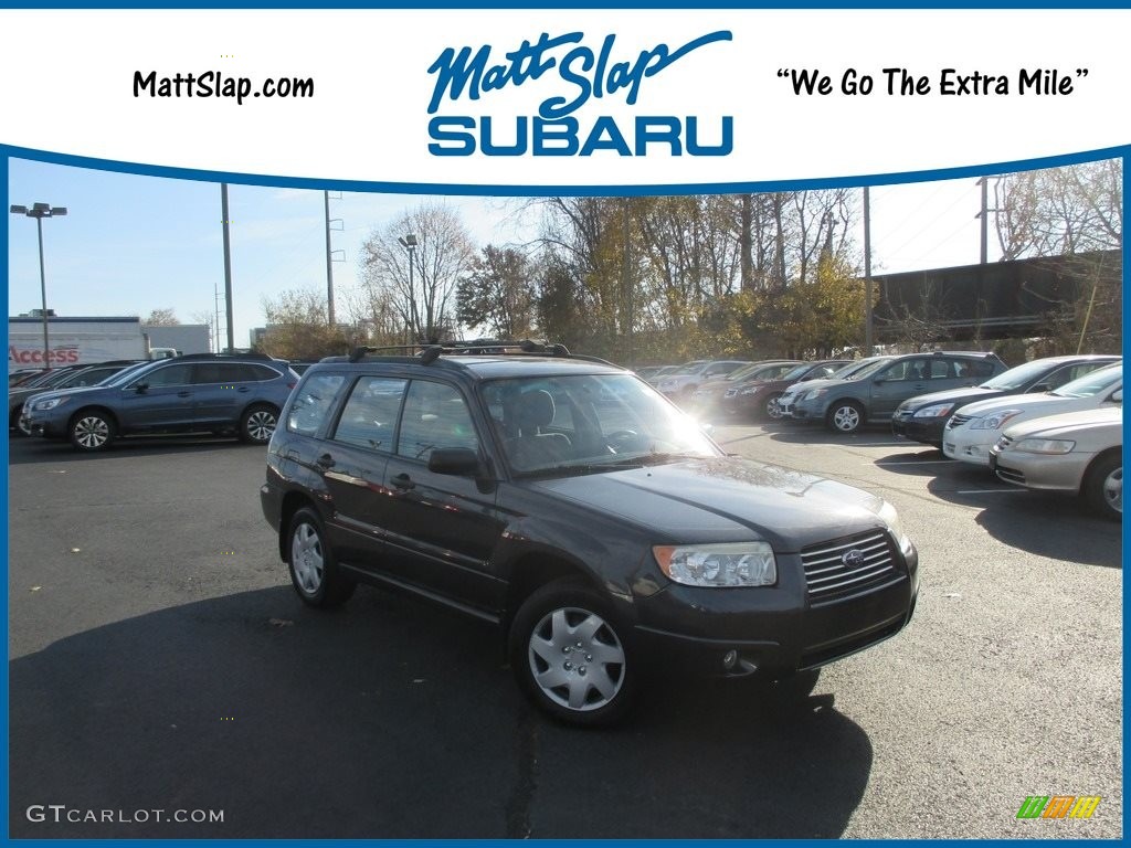 2008 Forester 2.5 X - Dark Gray Metallic / Graphite Gray photo #1