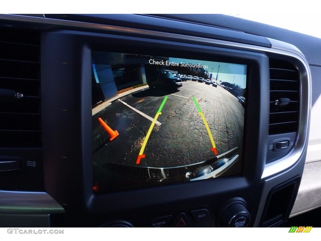 2018 1500 Big Horn Crew Cab - Brilliant Black Crystal Pearl / Black/Diesel Gray photo #14