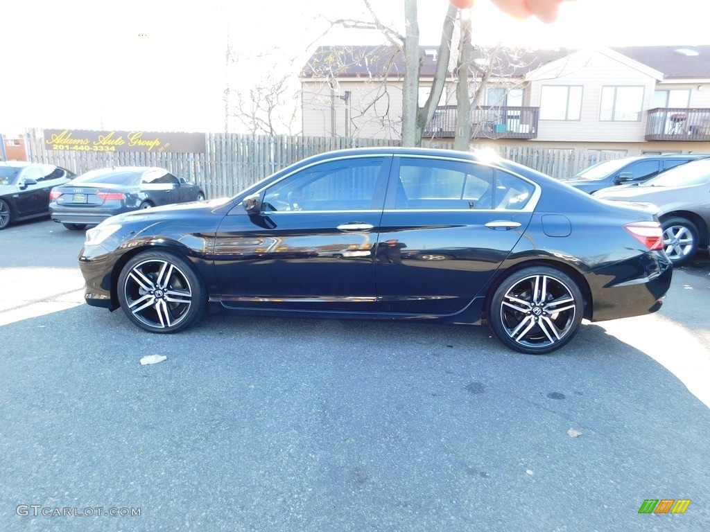 2016 Accord Sport Sedan - Crystal Black Pearl / Black photo #8