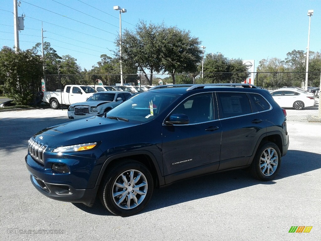 2018 Cherokee Limited - Patriot Blue Pearl / Black photo #1