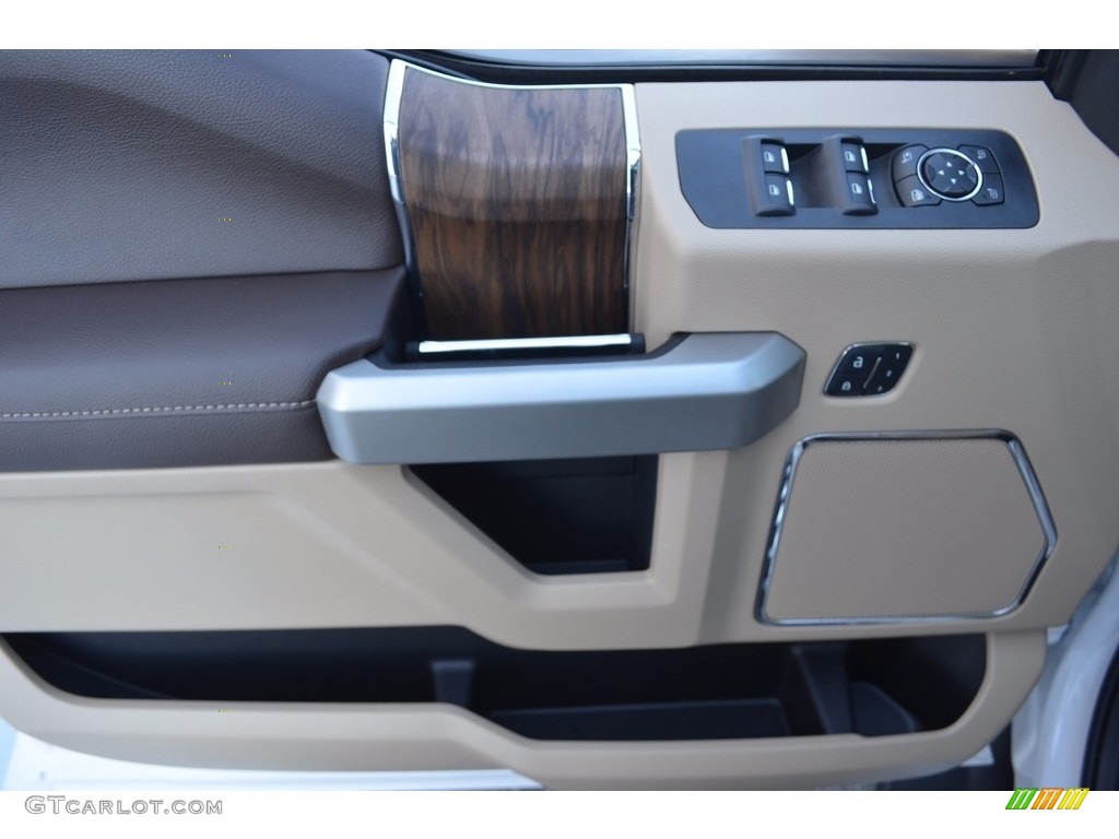 2018 F150 Lariat SuperCrew 4x4 - White Platinum / Light Camel photo #7