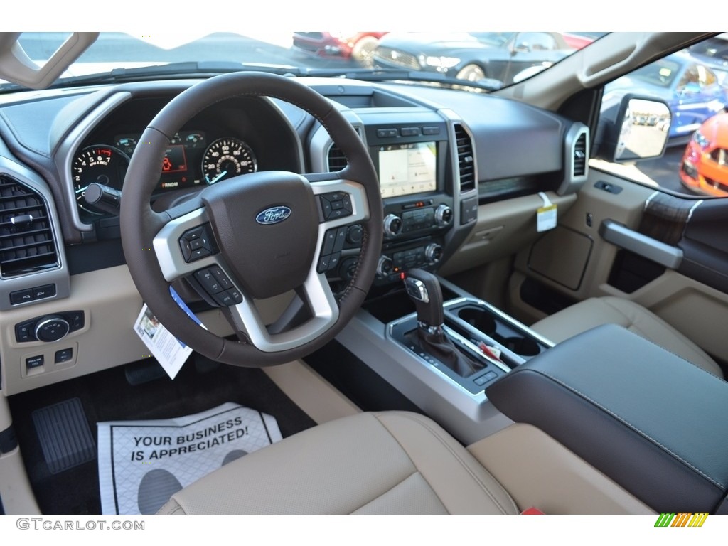 2018 F150 Lariat SuperCrew 4x4 - White Platinum / Light Camel photo #10