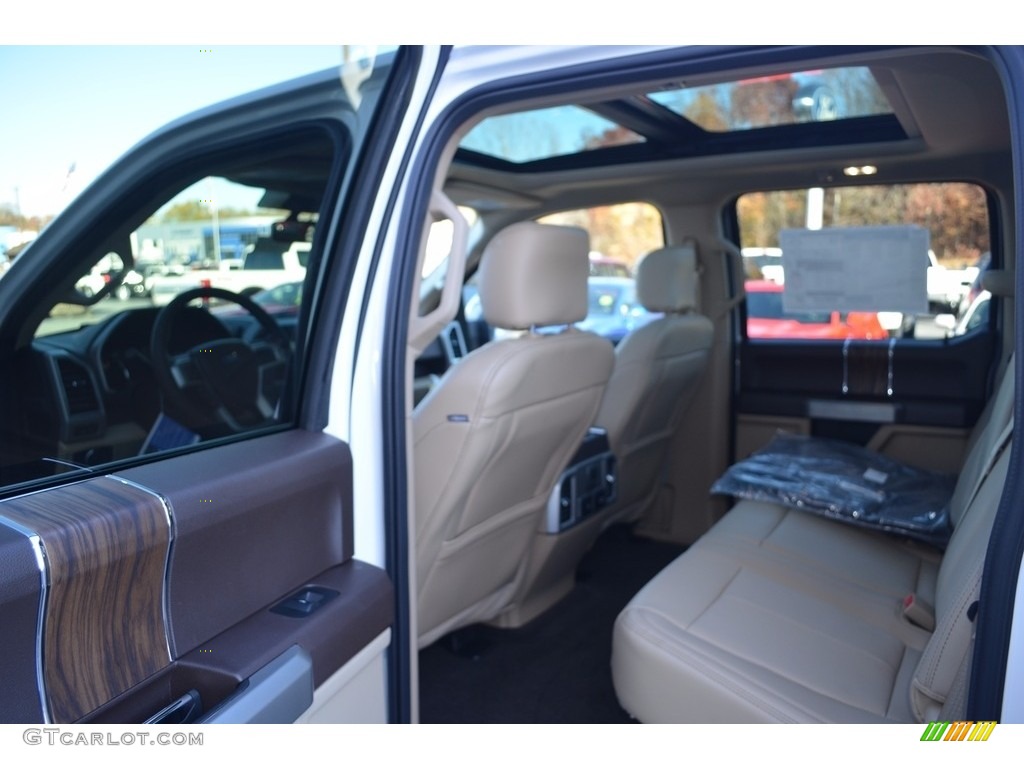 2018 F150 Lariat SuperCrew 4x4 - White Platinum / Light Camel photo #11