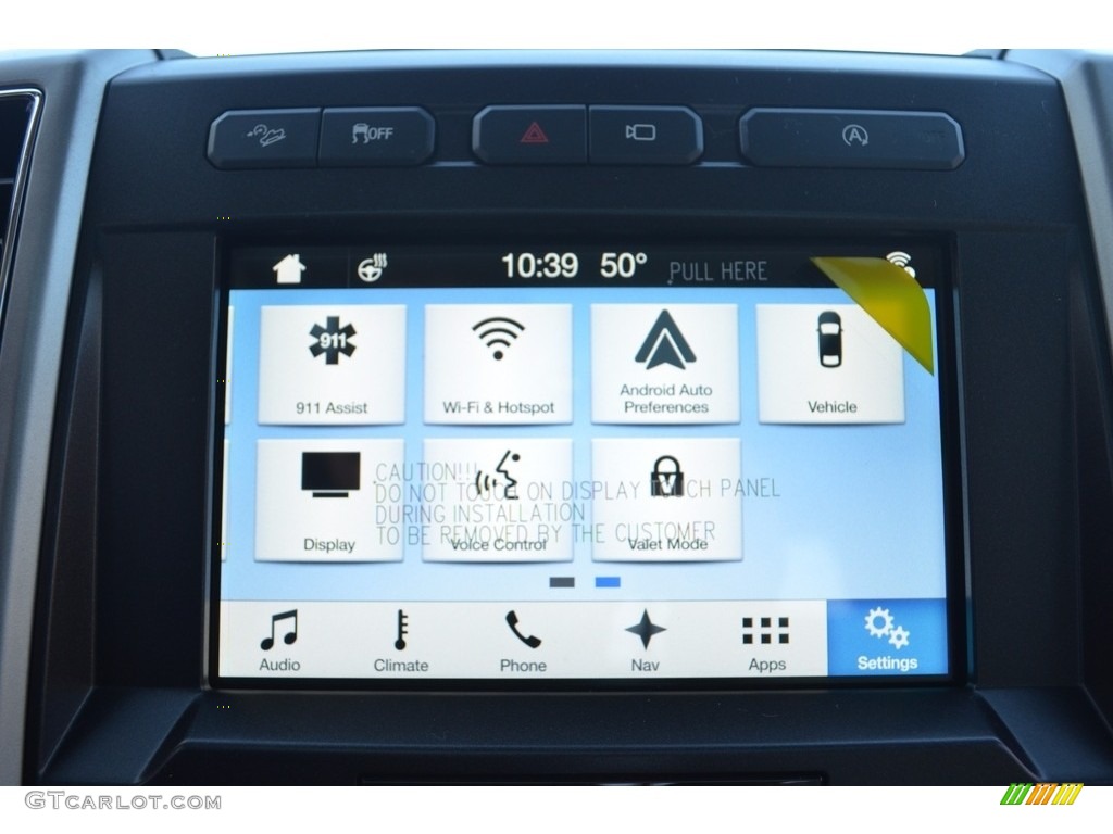 2018 F150 Lariat SuperCrew 4x4 - White Platinum / Light Camel photo #14