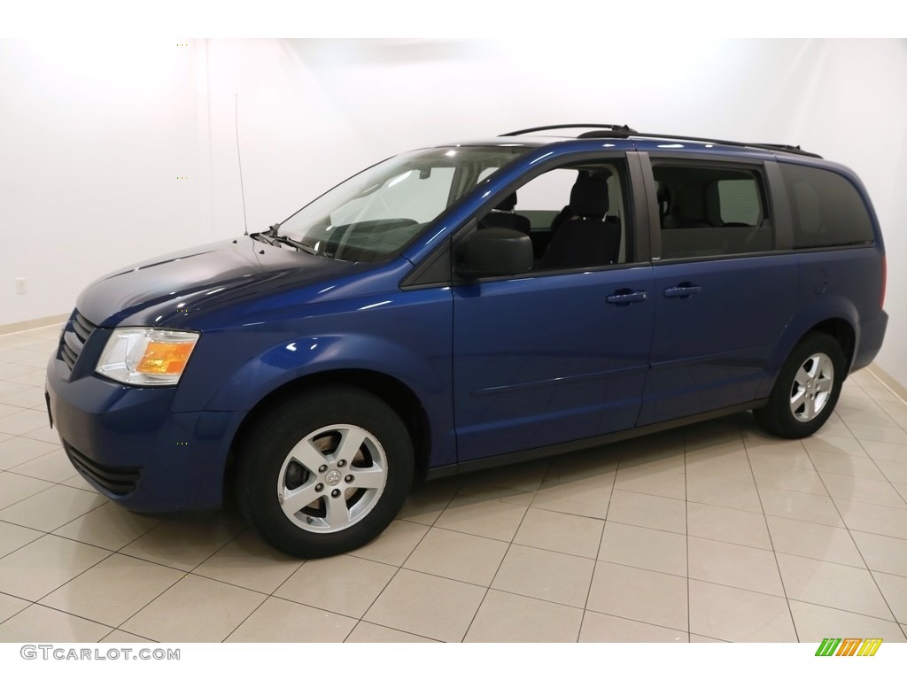 2010 Grand Caravan SE Hero - Deep Water Blue Pearl Coat / Dark Slate Gray/Light Shale photo #3
