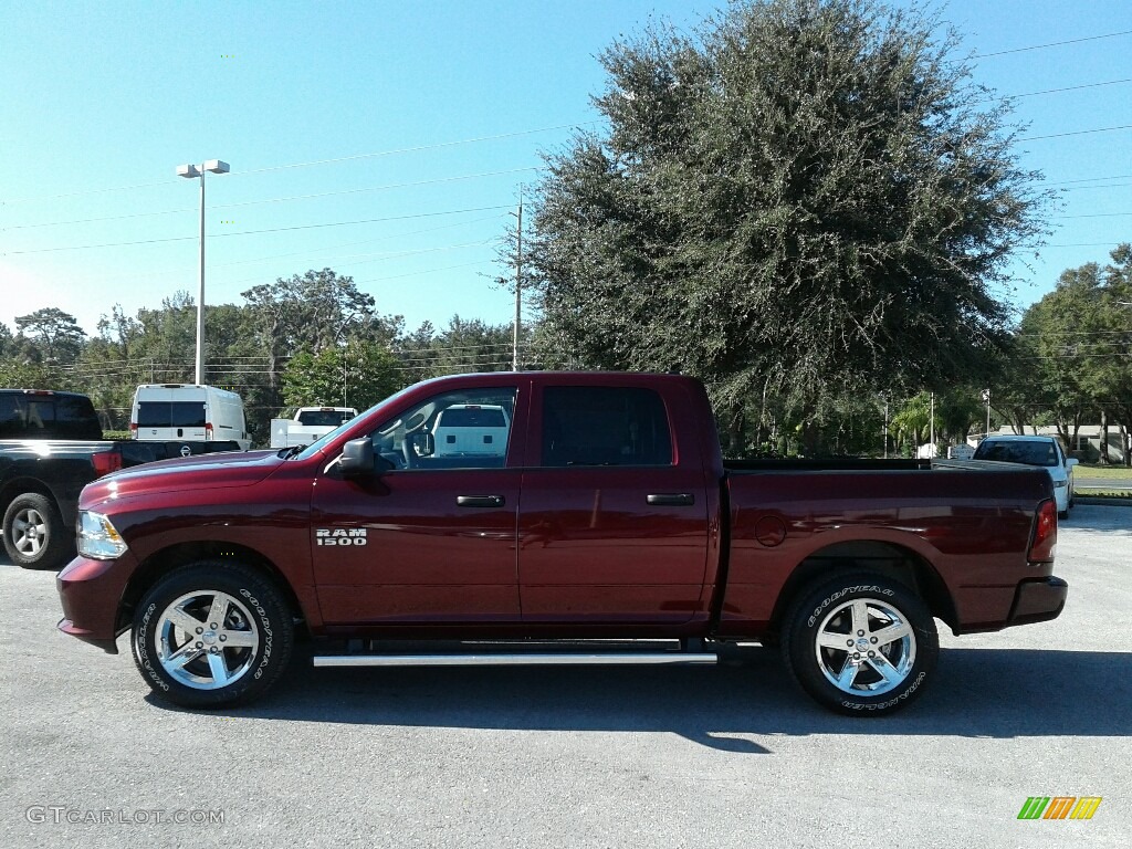 2018 1500 Express Crew Cab - Delmonico Red Pearl / Black/Diesel Gray photo #2
