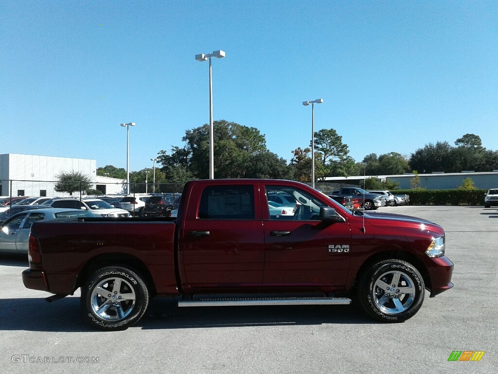 2018 1500 Express Crew Cab - Delmonico Red Pearl / Black/Diesel Gray photo #6