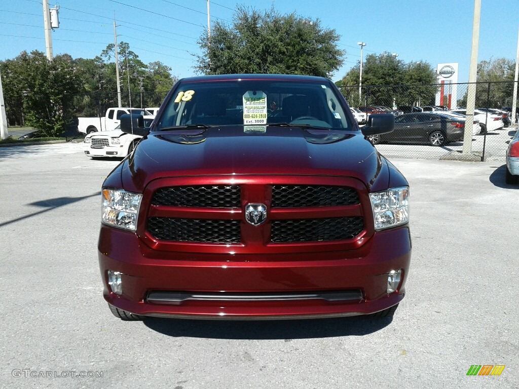 2018 1500 Express Crew Cab - Delmonico Red Pearl / Black/Diesel Gray photo #8