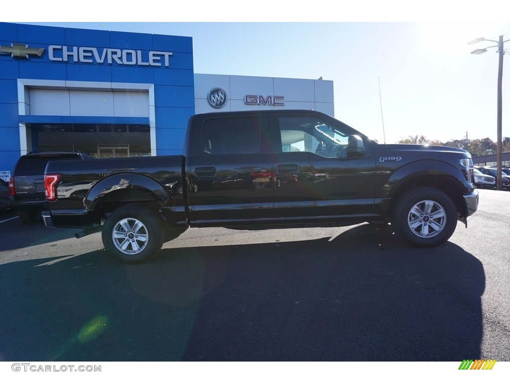 2017 F150 XLT SuperCrew - Shadow Black / Earth Gray photo #7