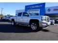 2018 Quicksilver Metallic GMC Sierra 1500 SLT Crew Cab 4WD  photo #1