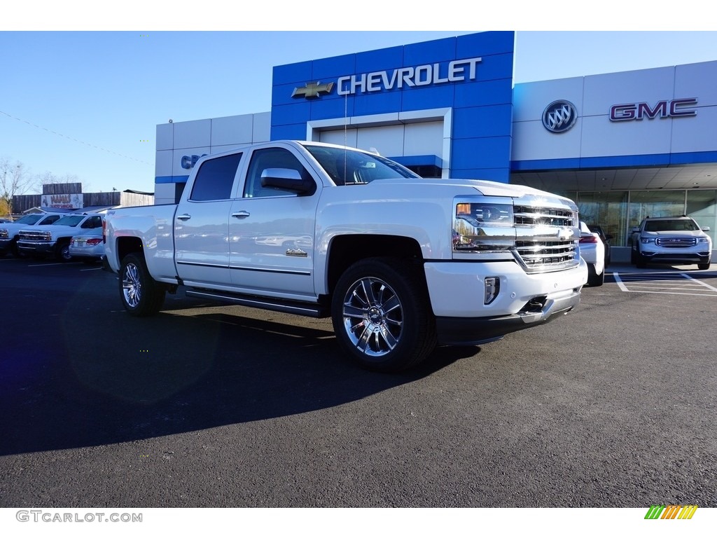 2018 Silverado 1500 High Country Crew Cab 4x4 - Iridescent Pearl Tricoat / High Country Saddle photo #1