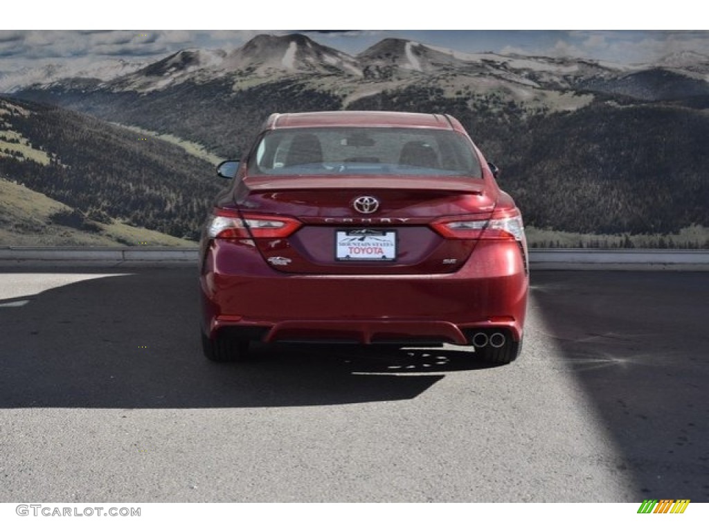 2018 Camry SE - Ruby Flare Pearl / Black photo #4