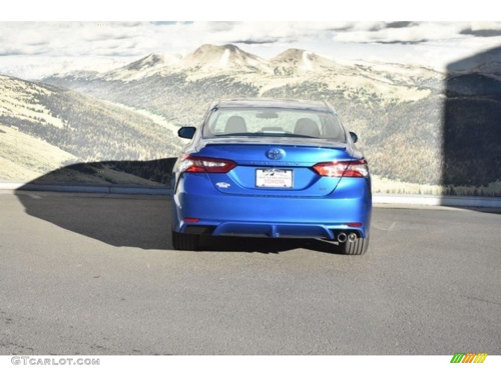 2018 Camry SE - Blue Streak Metallic / Black photo #4