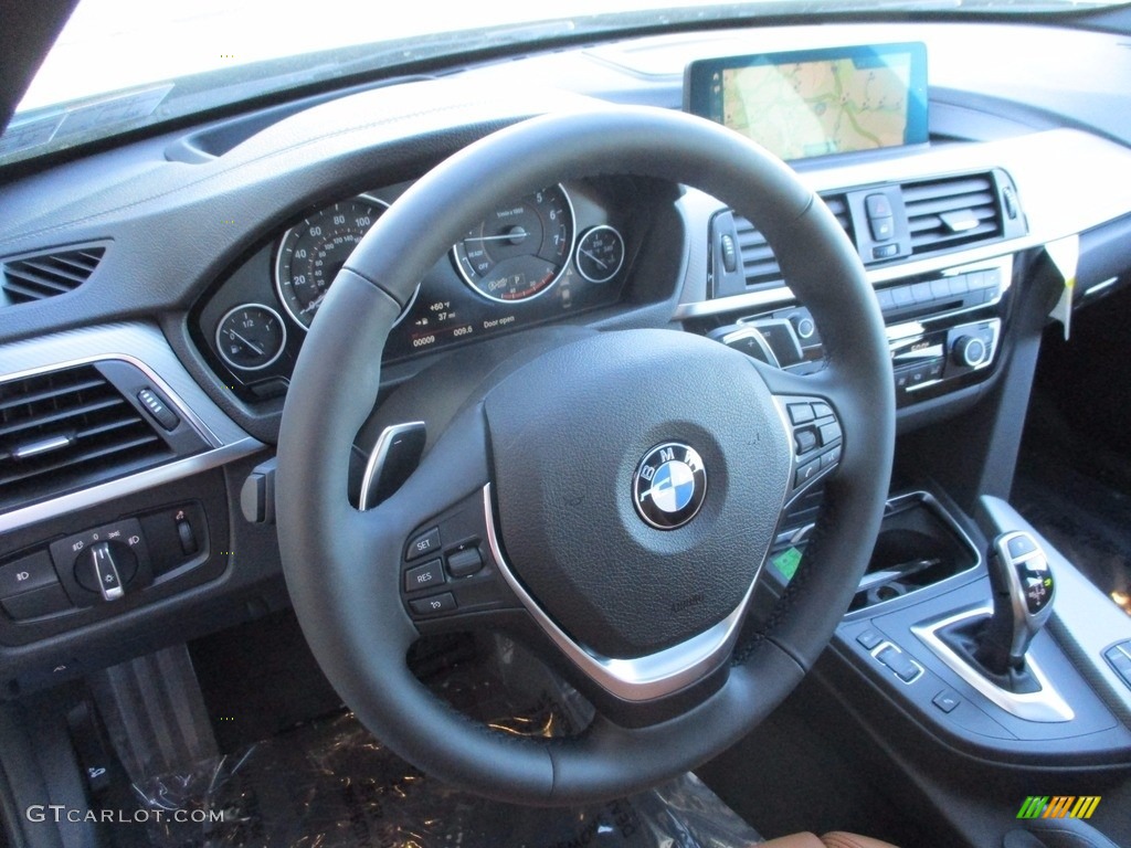 2018 3 Series 340i xDrive Sedan - Black Sapphire Metallic / Cognac photo #14