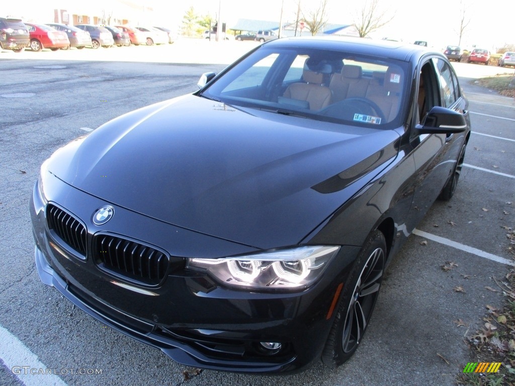 2018 3 Series 330i xDrive Sedan - Jet Black / Cognac photo #8