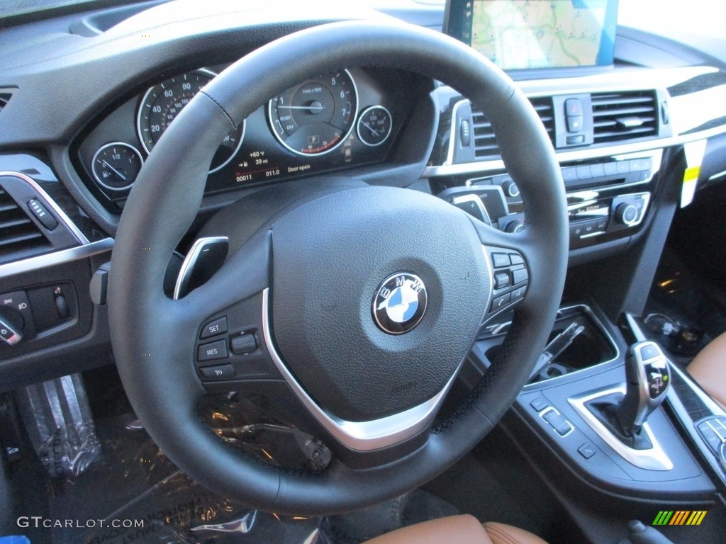 2018 3 Series 330i xDrive Sedan - Jet Black / Cognac photo #14