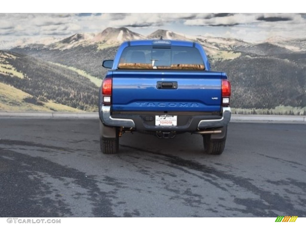 2018 Tacoma TRD Off Road Double Cab 4x4 - Blazing Blue Pearl / Graphite w/Gun Metal photo #4