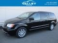 Brilliant Black Crystal Pearl 2014 Chrysler Town & Country Touring